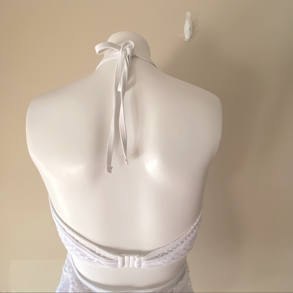 New Look White Mesh Swimsuit — image 6 of 8